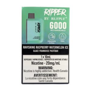 rufpuf ripper 6000 disposable ravishing raspberry watermelon ice