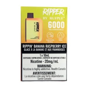 rufpuf ripper 6000 disposable rippin' banana raspberry ice