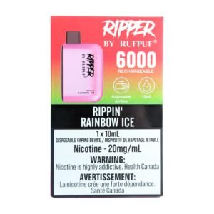 rufpuf ripper 6000 disposable rippin' rainbow ice