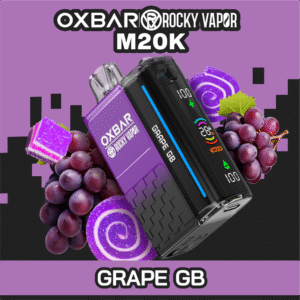 rocky vapor oxbar m20k disposable vape grape gb