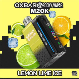rocky vapor oxbar m20k disposable vape lemon lime ice