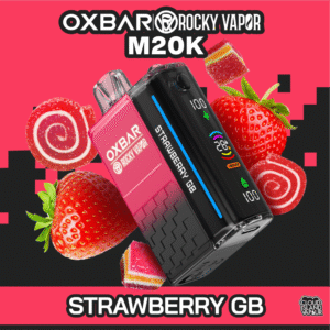 rocky vapor oxbar m20k disposable vape strawberry gb