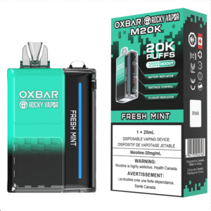 rocky vapor oxbar m20k disposable vape fresh mint