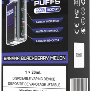 rocky vapor oxbar m20k disposable vape banana blackberry melon