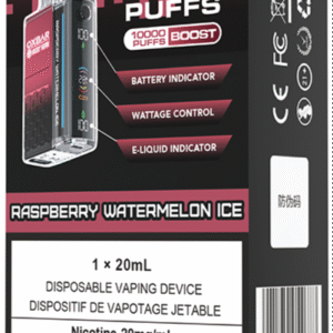 rocky vapor oxbar m20k disposable vape raspberry watermelon ice