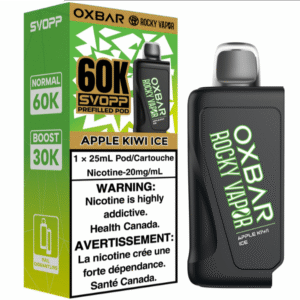 rocky vapor oxbar svopp 60k pod pack apple kiwi ice