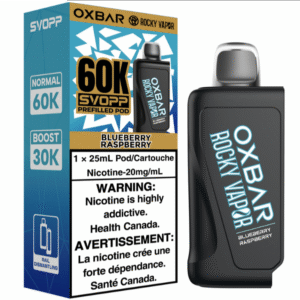 rocky vapor oxbar svopp 60k pod pack blueberry raspberry