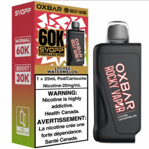 rocky vapor oxbar svopp 60k pod pack lychee watermelon