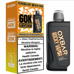 rocky vapor oxbar svopp 60k pod pack mango pineapple