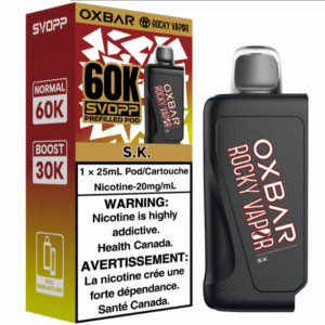 rocky vapor oxbar svopp 60k pod pack s.k.