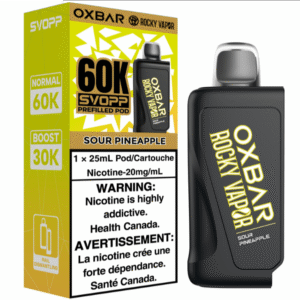 rocky vapor oxbar svopp 60k pod pack sour pineapple