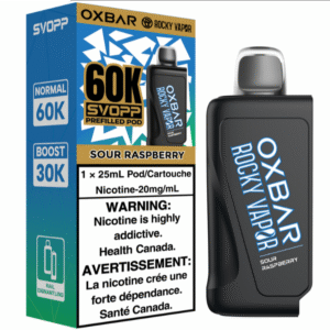 rocky vapor oxbar svopp 60k pod pack sour raspberry
