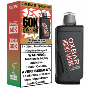 rocky vapor oxbar svopp 60k pod pack strawberry watermelon