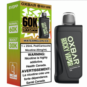 rocky vapor oxbar svopp 60k pod pack watermelon ice