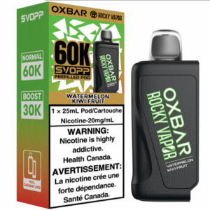 rocky vapor oxbar svopp 60k pod pack watermelon kiwi fruit