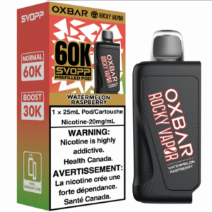 rocky vapor oxbar svopp 60k pod pack watermelon raspberry