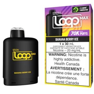 stlth loop max 70k pod pack banana berry ice