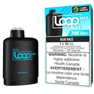 stlth loop max 70k pod pack blue razz