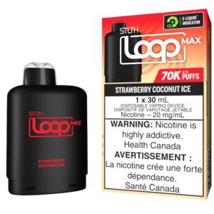 stlth loop max 70k pod pack strawberry coconut ice