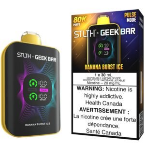 stlth x geek bar disposable vape banana burst ice