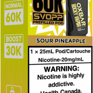 rocky vapor oxbar svopp 60k pod pack sour pineapple