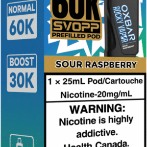 rocky vapor oxbar svopp 60k pod pack sour raspberry