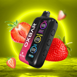 rocky vapor oxbar tri fusion disposable vape strawberry h