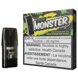 stlth monster pod pack strawnana kiwi ice