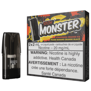 stlth monster pod pack strawnana orange ice