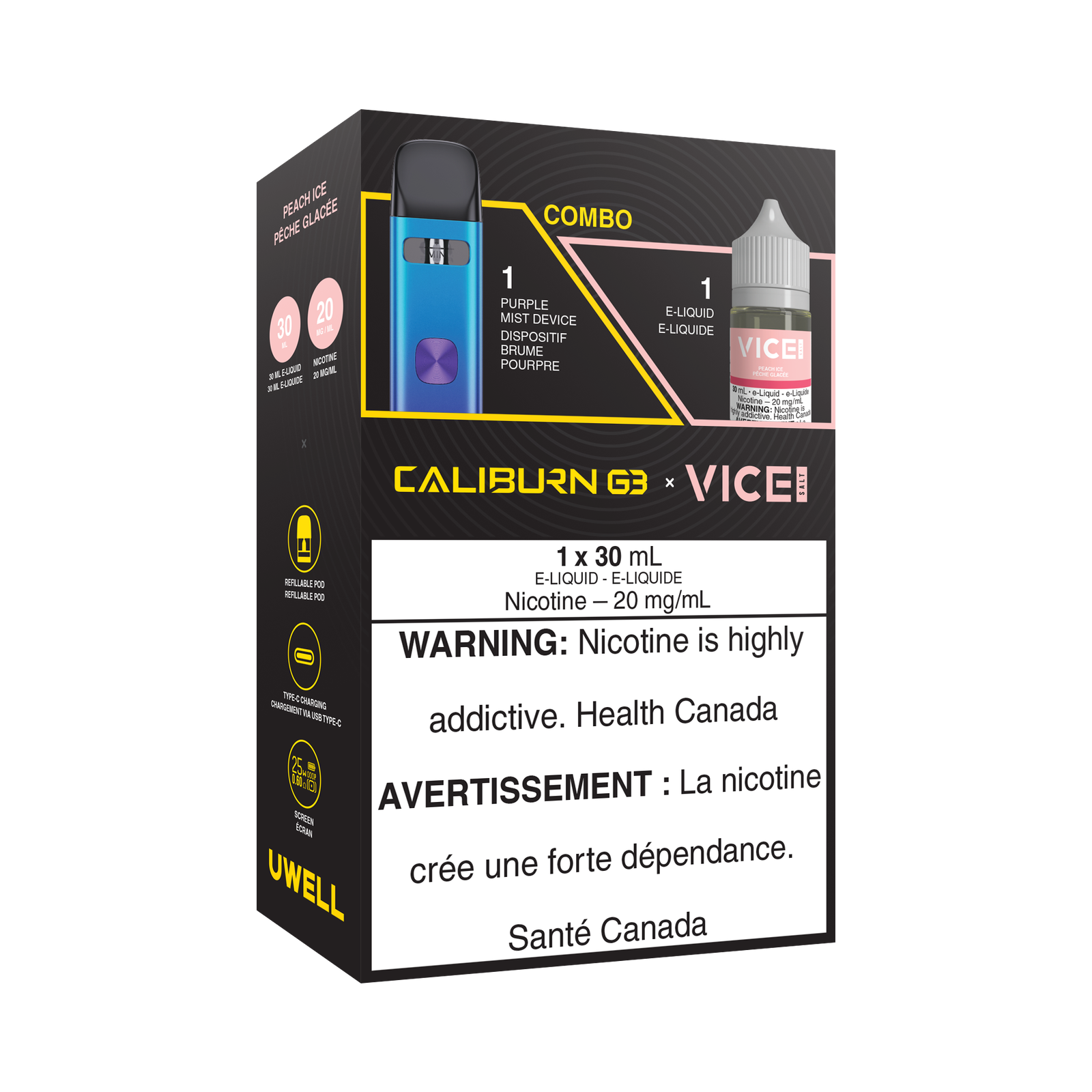 uwell caliburn g3 pod kit and salt e liquid bundle uwell caliburn g3 pod kit and salt e liquid bundle