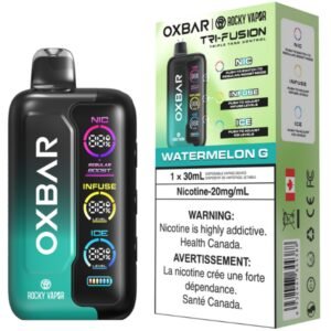 rocky vapor oxbar tri fusion disposable vape watermelon g