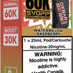 rocky vapor oxbar svopp 60k pod pack watermelon raspberry
