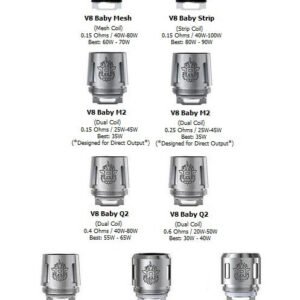 smok v8 baby replacement coils (5pcs/pack)
