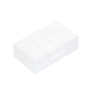 dual plastic storage case for 20700 or 21700 battery