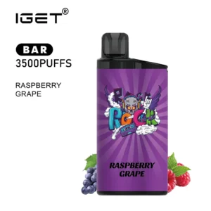 iget bar – raspberry grape – 3500 puffs