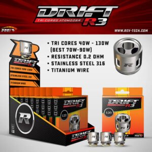 rev drift replacement coils (3pcs/pack)