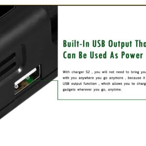 golisi s2 smart charger with lcd screen (2 bay)