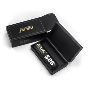 golisi s26 18650 2600mah 35a max batteries with case (2pcs/pack)