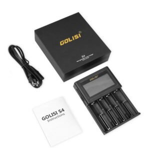 golisi s4 smart charger with lcd screen (4 bay)