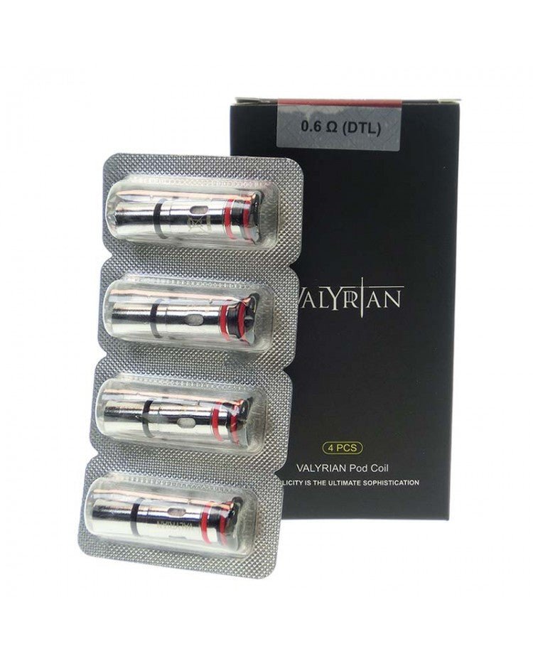 uwell valyrian pod replacement coils (4pcs/pack) uwell valyrian pod replacement coils (4pcs/pack)