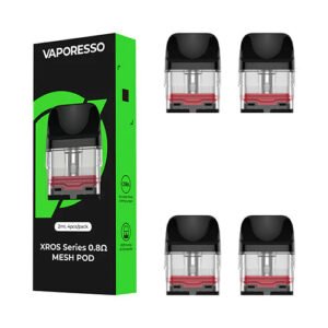 vaporesso xros pod cartridges 2ml/3ml 4 pack