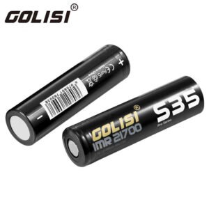 golisi s35 21700 3750mah 40a max batteries with case (2pcs/pack)
