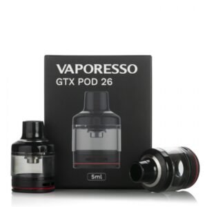 vaporesso gtx pod 26 empty cartridge 5ml (2pcs/pack)