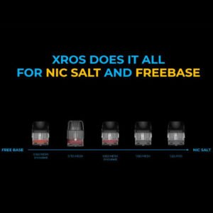 vaporesso xros pod cartridges 2ml/3ml 4 pack